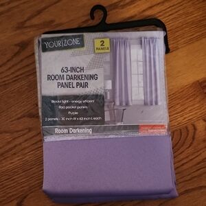 Purple Room Darkening Curtain Panels